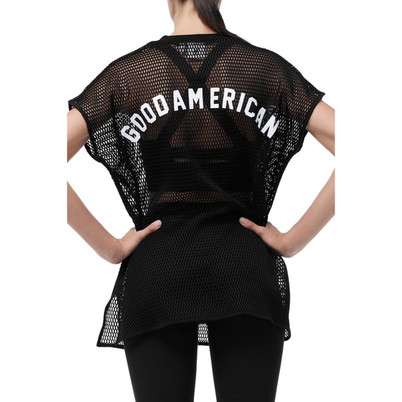 Good American Tops - NWT Good American Warrior Mesh Top